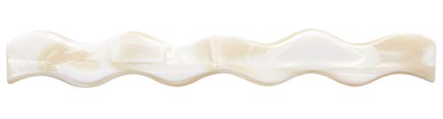 France Luxe Wavy Long and Skinny Barrette, Alba - Comfortable Fit For Polished Perfection