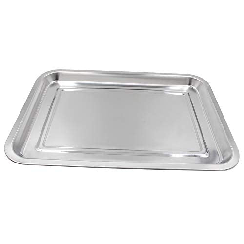 Tattoo Stainless Steel Tray - Combofix 3 Pack Stainless Steel Tattoo Trays 13.5'' X 10'' Tattoo Tray Piercing Instrument Tray Flat for Tattoo Kits Tattoo Supplies