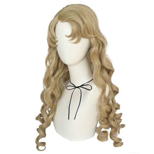 Soyusunny Long Wavy Cosplay Wigs Halloween Party Costume for Women (Aurora)