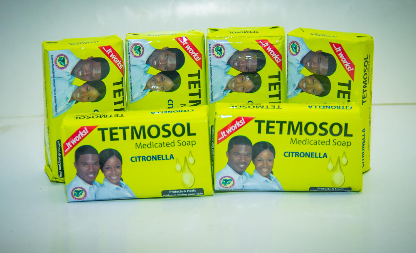 Gratiam Medicated Tetmosol Soap, (6), 1 Count (Pack of 1), Green/yellow