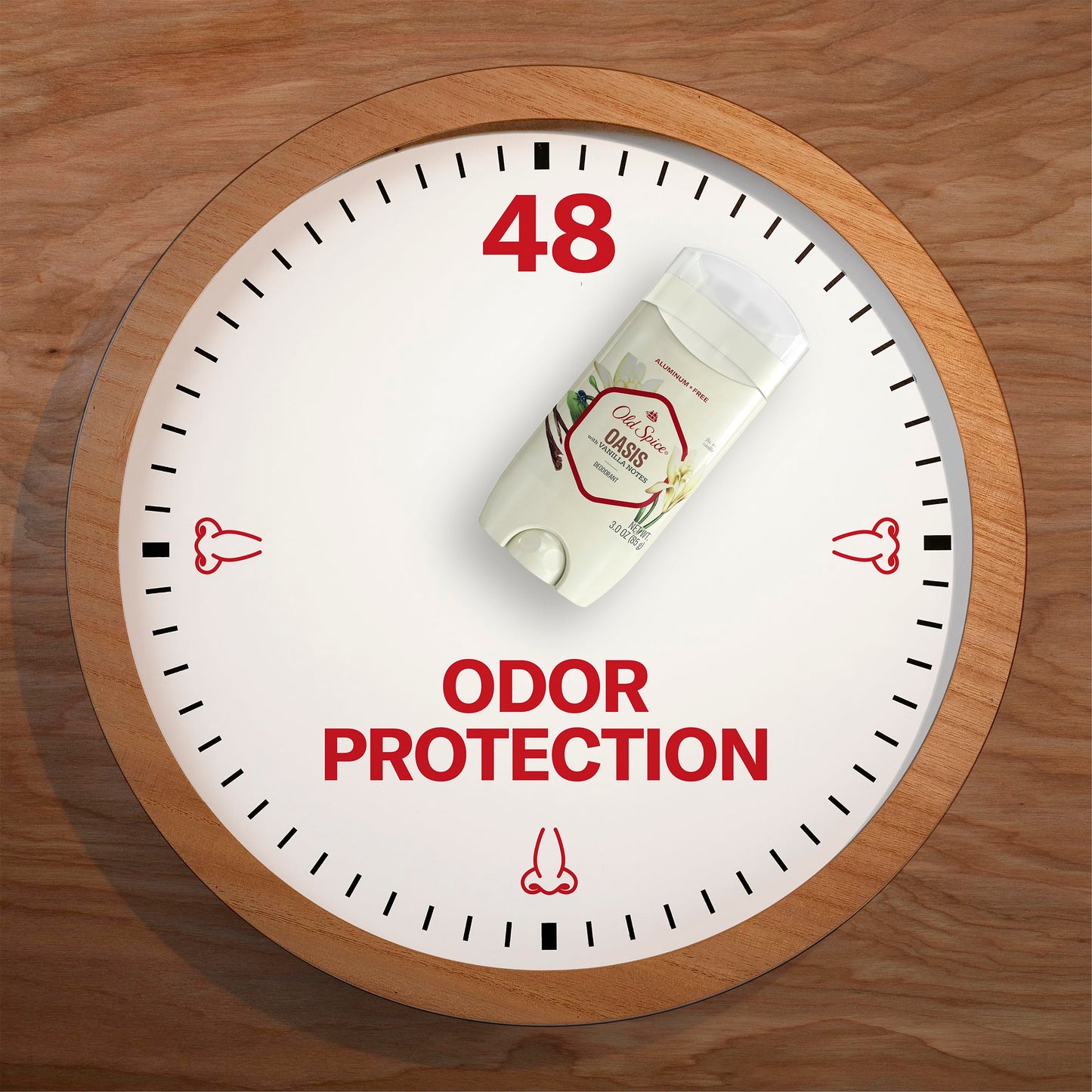 Old Spice Aluminum Free Deodorant for Men, 48 Hr Odor Protection, Oasis with Vanilla, 3oz (Pack of 3)