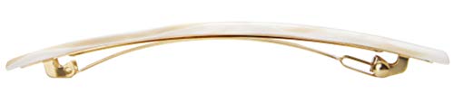 France Luxe Wavy Long and Skinny Barrette, Alba - Comfortable Fit For Polished Perfection