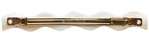 France Luxe Wavy Long and Skinny Barrette, Alba - Comfortable Fit For Polished Perfection