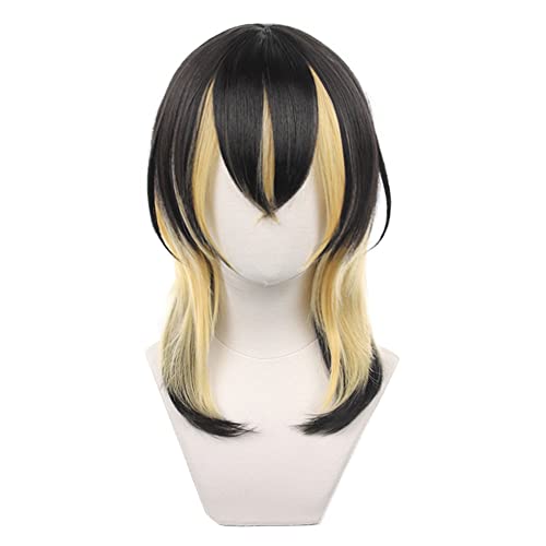 Mystylecos Ran Haitani Yellow and Black Color Matching Cosplay Wig for The Way of Rebirth