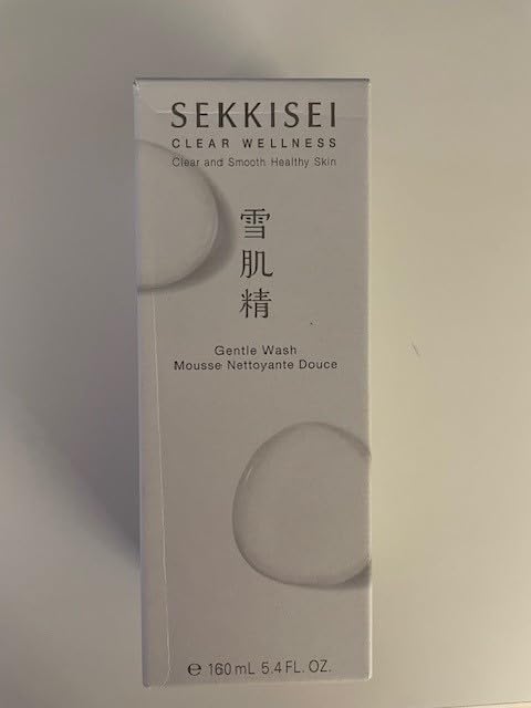 SEKKISEI CLEAR WELLNESS Gentle Wash, Facial Cleanser for Sensitive Skin, 5.4 Ounce