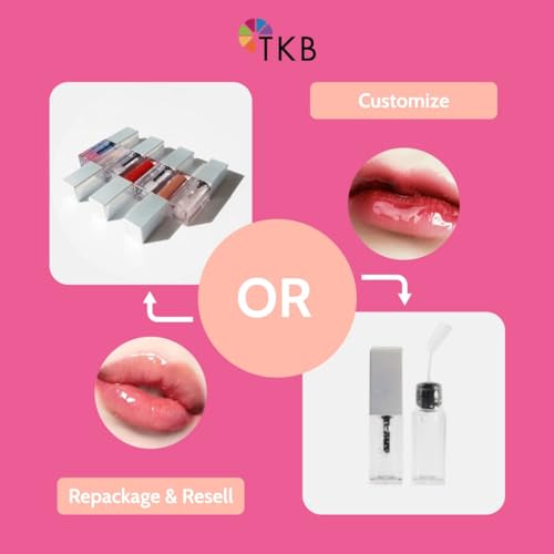TKB Lip Gloss Base (Flexagel M) | Ready-to-Wear| Moisturizing, High Shine, Crystal Clear, Vegan and Cruelty free| Made in USA. (5.5oz (156g))
