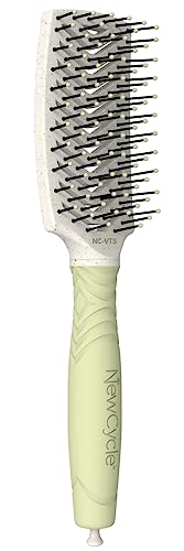 Olivia Garden NewCycle Vented scalp-hugging Hair Brush with ionic bristles and made from 100% recycled material (except bristles)