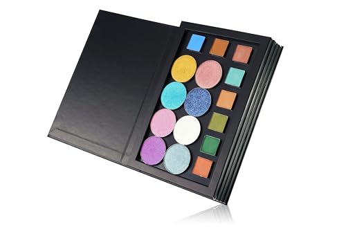 Coosei 4-Layer Book Shaped Magnetic Eyeshadow Palette Empty Makeup Storage Box For Eyeshadow Lipstick Blush Powder extra large big space
