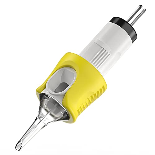 HAWINK Tattoo Needles Finger Ledge Cartridges 40Pcs Mixed #12 Standard Round Liner 3RL 5RL 7RL 9RL 11RL EN05S-FG-40KIT-C