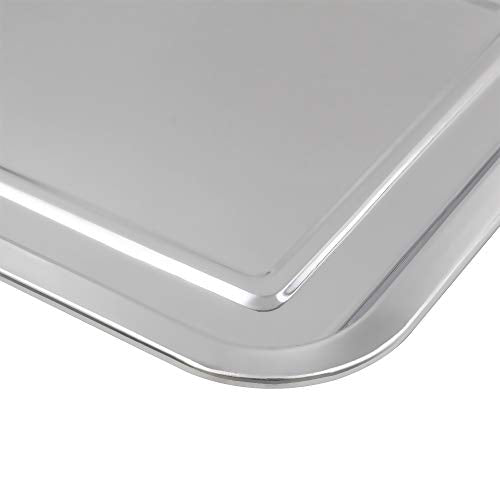 Tattoo Stainless Steel Tray - Combofix 3 Pack Stainless Steel Tattoo Trays 13.5'' X 10'' Tattoo Tray Piercing Instrument Tray Flat for Tattoo Kits Tattoo Supplies