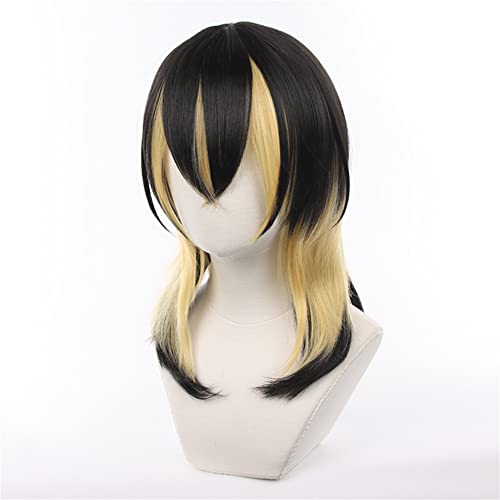 Mystylecos Ran Haitani Yellow and Black Color Matching Cosplay Wig for The Way of Rebirth