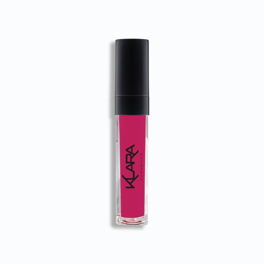 Klara Cosmetics Kiss Proof Lipstick 10 Madgenta Bold Violet Pink Liquid Matte Long Lasting Full Colour Pigment, 8 ml