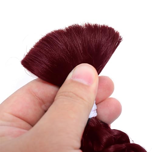 BUG Water Wave Bulk Human Braiding Hair No Weft Unprocessed Brazilian Virgin Human Hair Extensions Human Hair for Braiding No Weft (2 Braids Per of 1 pack 100g 16inch)