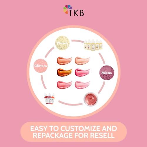 TKB Lip Gloss Base (Flexagel M) | Ready-to-Wear| Moisturizing, High Shine, Crystal Clear, Vegan and Cruelty free| Made in USA. (5.5oz (156g))