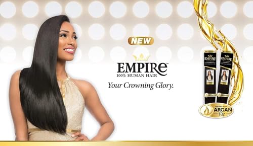 Sensationnel Empire yaki human hair - tangle free weaving for quick weave and sew in styles for faux highlights - 1 pack (10 inch, S4/27)