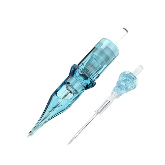 20pcs Tattoo Cartridge Needles- Tattoo Needles Cartridges Sterilized with Membrane Mixed Sizes-Upgraded 2.0 Casing Design- Durable Tattoo Needles for Tattooing - Round Liner (1001RL)