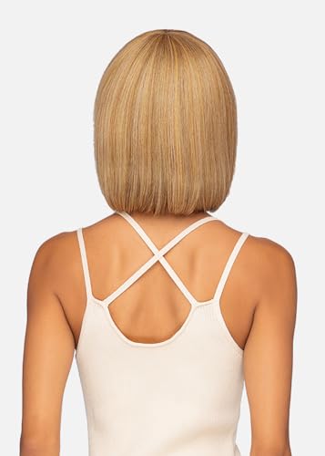 Vivica A. Fox Amore Mio Hair Collection's AW-TWINKLE, Straight Bang Style EVERYDAY WIG, Color 2, Dark Brown