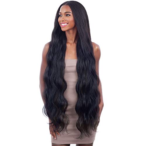 Organique Mastermix BODY WAVE 36" - Shake-N-Go Synthetic Bundle Weave (1B Off Black, 2Pack)