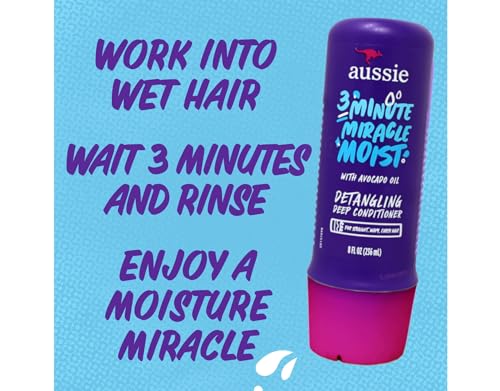 Aussie 3 Minute Miracle Moist Deep Conditioning Treatment 8 fl oz