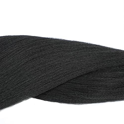 Alrence Pre Stretched Braiding Hair Long Braid 34 Inch 8 Packs Professional Braiding Hair Extensions Synthetic Crochet Twist Braids (34 Inch, 1B#)