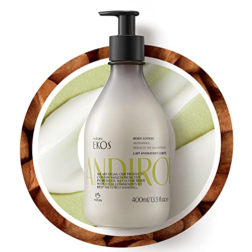 Natura - Ekos Andiroba Restorative Body Lotion - Therapeutic Oil - 30 Hours of Moisturization - Soothe Muscles - Vegan Skin Care - Brazilian Beauty Secrets - Self Care & Body Care - 13.5 fl oz (400ml)