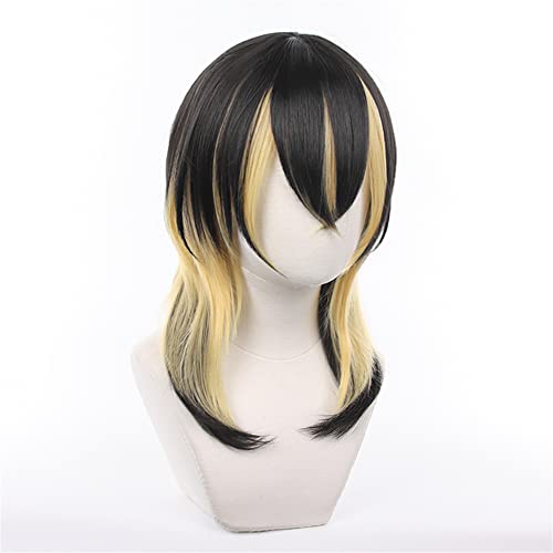 Mystylecos Ran Haitani Yellow and Black Color Matching Cosplay Wig for The Way of Rebirth