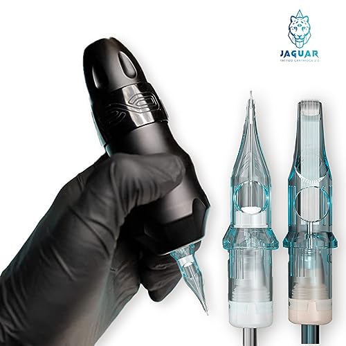 20pcs Tattoo Cartridge Needles- Tattoo Needles Cartridges Sterilized with Membrane Mixed Sizes-Upgraded 2.0 Casing Design- Durable Tattoo Needles for Tattooing - Round Liner (1001RL)