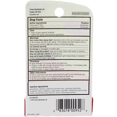 Carmex Click-Stick Moisturizing Lip Balm SPF 15 Strawberry 0.15 oz (Pack of 4)