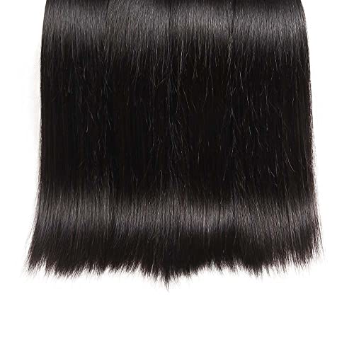 12 14 16 inch Human Hair bundles Straight Bundles Hair 3 Bundles Brazilian Straight Hair Real Unprocessed Brazilian Virgin Hair Extensions for Black Women