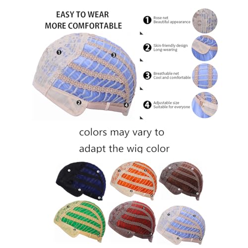 WTHCOS Short Pink Wig With Bangs for Women - Curly Wave Synthetic Shoulder Length Bob Cosplay Colored Wig