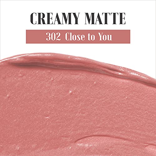 READY TO SHIINE Matte Lipstick for Women, Creamy Satin Finish, Burnt Sienna with a Rosy Orange Twist and Brownish Color, Vegan, Smooth Sheer Moisturizing, CRUSH ON YOU 302 Close to You