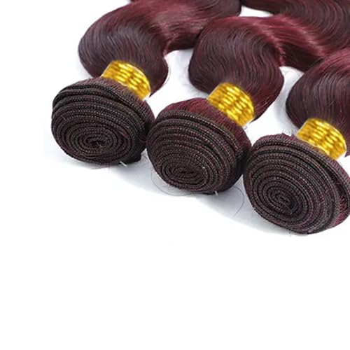 26 Inch Burgundy Bundles Human Hair 99J Body Wave Human Hair Bundles Wine Red Body Wave Bundles Brazilian Unprocessed Virgin Hair 1 Bundle 99J Bundles Human Hair Weave