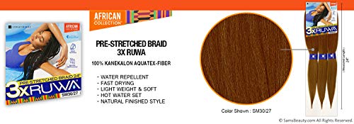 XPRESSION Sensationnel Synthetic Hair Braids 3X Ruwa Pre-Stretched Braid 24" (3 Packs, M44)
