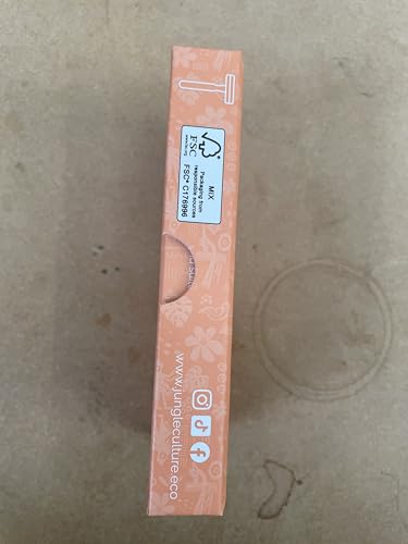 Jungle Culture Safety Razor with 10 Double Edge Blades • Single Blade Metal Razors for Women & Men for Body & Face • Eco Friendly & Reusable Shaver • Rose Gold