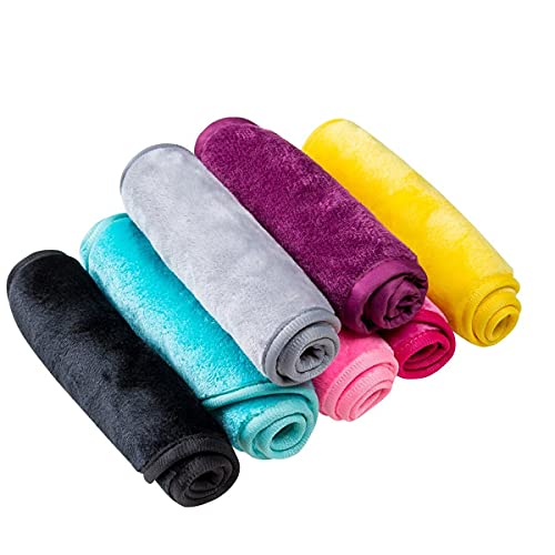 Makeup Remover Face Cleansing Cloth - Chemical-free Microfiber Reusable Facial Clean Towel, Remove Makeup Instantly with Only Water (7 PCS)
