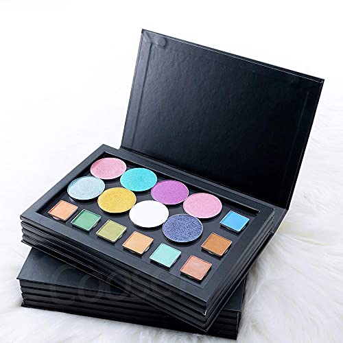 Coosei 4-Layer Book Shaped Magnetic Eyeshadow Palette Empty Makeup Storage Box For Eyeshadow Lipstick Blush Powder extra large big space