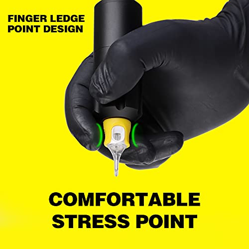 HAWINK Tattoo Needles Finger Ledge Cartridges 40Pcs Mixed #12 Standard Round Liner 3RL 5RL 7RL 9RL 11RL EN05S-FG-40KIT-C