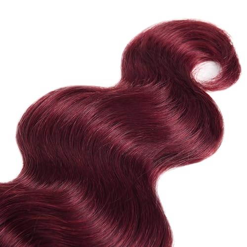 26 Inch Burgundy Bundles Human Hair 99J Body Wave Human Hair Bundles Wine Red Body Wave Bundles Brazilian Unprocessed Virgin Hair 1 Bundle 99J Bundles Human Hair Weave