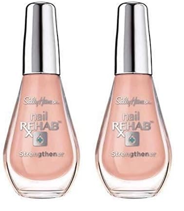 Sally Hansen Treatment Nail Rehab 41054, Nail Strengthener, Nail Hardener 0.33 Oz, Nail Growth Serum, Nail Strengthening Polish, Protection for Damaged Nails, Visibly Healthy Nails, (Pack of 2)