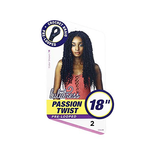 MULTI PACK DEALS! Sensationnel Crochet Braids Lulutress Passion Twist 18" (5-PACK, T1B/BG)