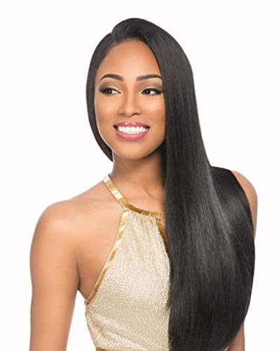 Sensationnel Empire yaki human hair - tangle free weaving for quick weave and sew in styles for faux highlights - 1 pack (10 inch, T1B/DARKGREEN)