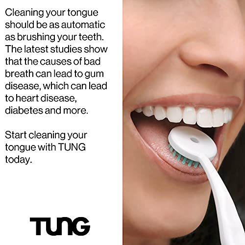 Tung Tongue Gel | Fresh Mint Tongue Cleaning Paste | Bad Breath and Halitosis | Mouth Odor Eliminator | Use with Tongue Brushes & Scrapers | Made in America (4 Pack)