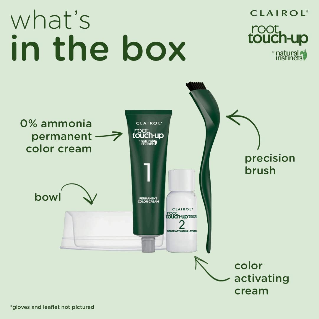 Clairol Root Touch-Up by Natural Instincts Permanent Hair Dye, 5C Cool Brown Hair Color, Pack of 2