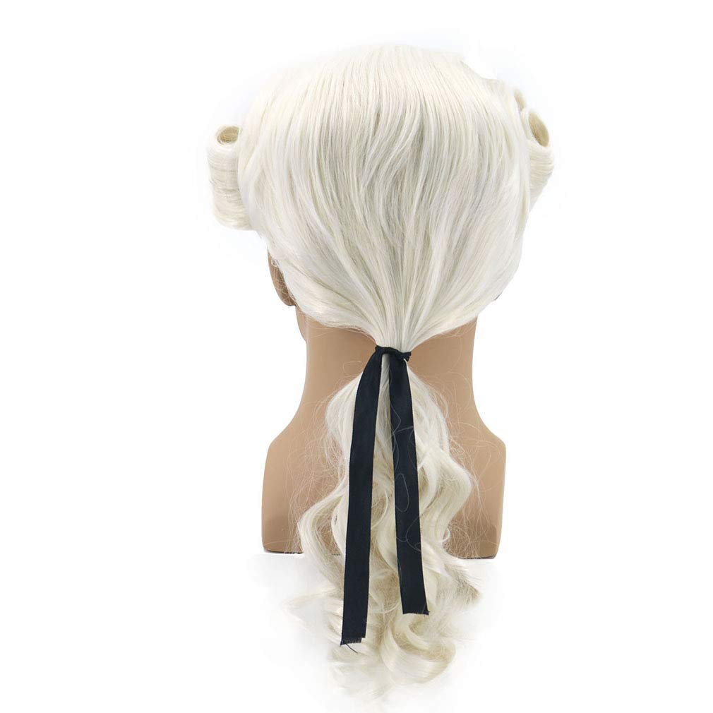 BERON Judge Colonial Wig Man Long Beige Cosplay Wigs Halloween Costumes Anime Party Wig (Adult)