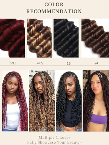 100 Percent Human Braiding Hair For Boho Braids Color #4 No Weft 100g 2 Bundles 14Inch Deep Curly 12A Brazilian Virgin Human Hair Braiding Hair Full Bulk Human Hair for Braiding