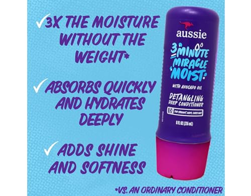 Aussie 3 Minute Miracle Moist Deep Conditioning Treatment 8 fl oz
