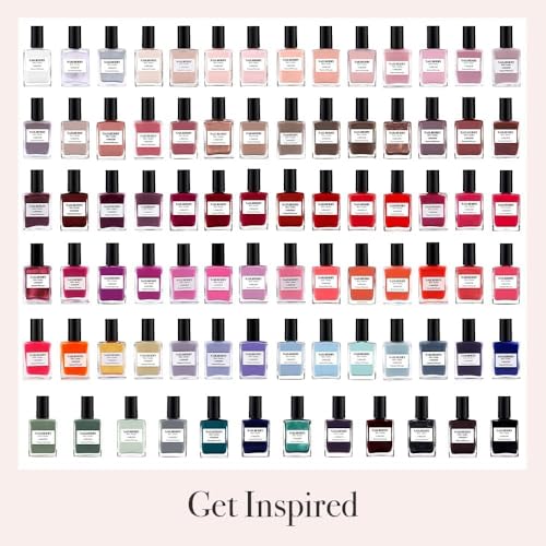 Nailberry L'Oxygéné Oxygenated Nail Lacquer | To The Moon & Back | Russet Red Metallic Opaque | UV Protected Long-Wear Nail Polish | 12-Free | Vegan | Certified Halal | Cruelty & Gluten Free | 15 ml