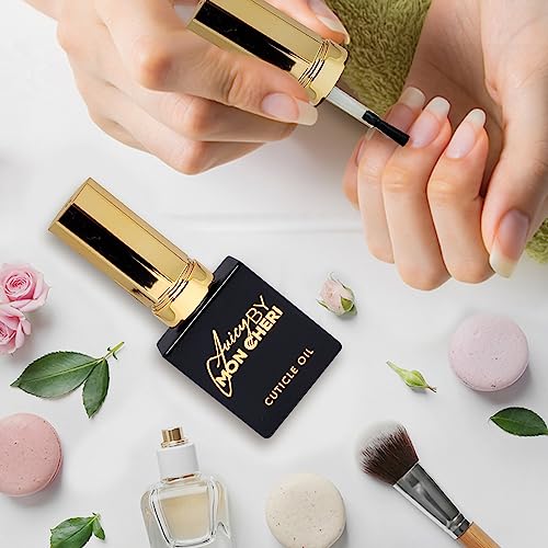Juicy By Mon Cheri Nail Perfection Cuticle Oil: Moisturizes, Repairs, and Promotes Growth for Stronger, Healthier Nails. Ideal for Natural Nails. 10ml Allure Golden Touch (Pheromone) Treatment
