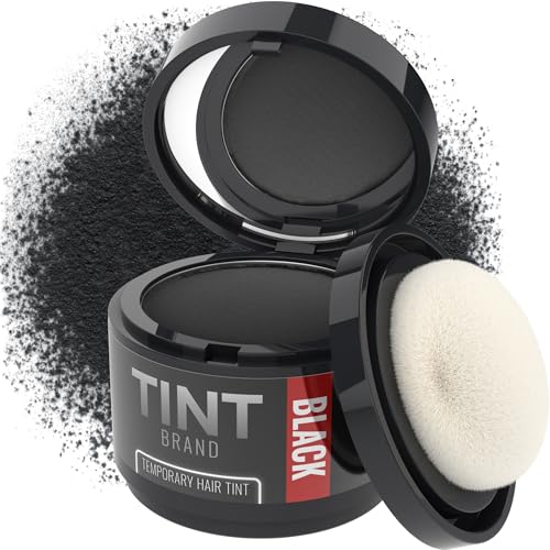 TINT Root Cover Up Hair Powder for Women & Men, Black, Gray Hair Concealer, Root Touch Up Powder