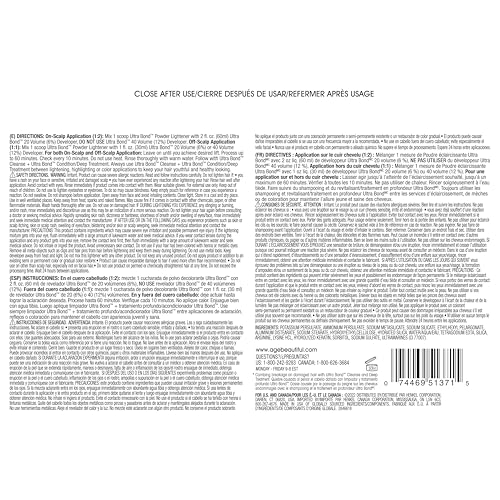 AGE beautiful Permanent Powder Hair Lightener with Ultra Bond Building | Strengthens, Protects & Nourishes | Lifts up to 9+ Levels | For Lightening & Highlights | 6 Oz